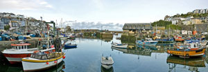 Mevagissey Harbour in England